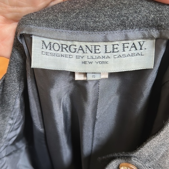 Morgane Le Fay Grey Wool Trousers Medium - Picture 4 of 11